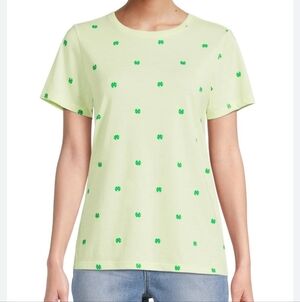 Celebrate It Yellow Clover Shamrock St Patricks Day Tee